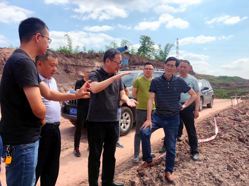 市委常委、高新區(qū)黨工委書記張邦舉到公司臥龍湖片區(qū)在建項目現(xiàn)場視察指導工作