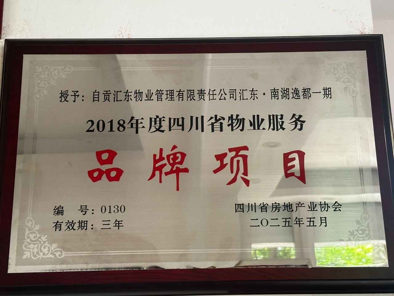 匯東城運(yùn) | 匯東物業(yè)公司南湖逸都一期項目通過四川省物業(yè)服務(wù)品牌項目復(fù)評